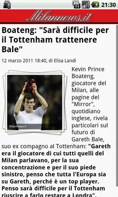 Milan News android App screenshot 6